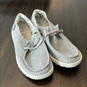 Hey Dude Women’s Wendy L Linen Shoes - Gray Size 9